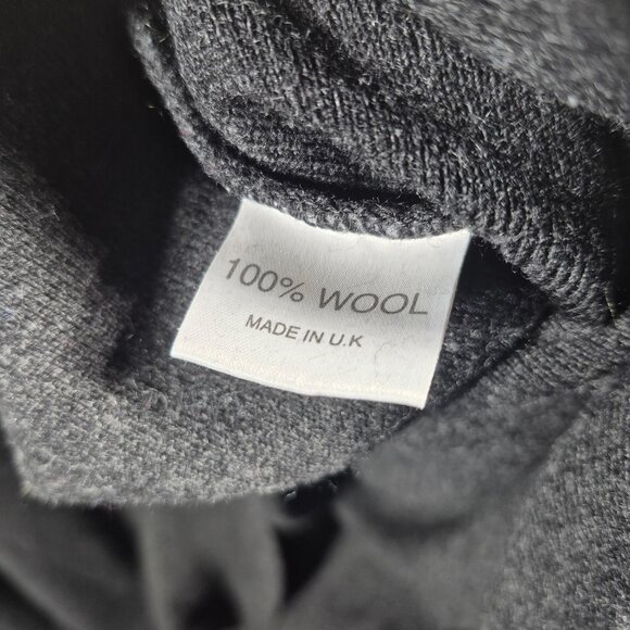 Shirin Guild Sweater Womens OS Gray Wool Drape Jumper Pullover Casual Minimalist - Picture 7 of 9